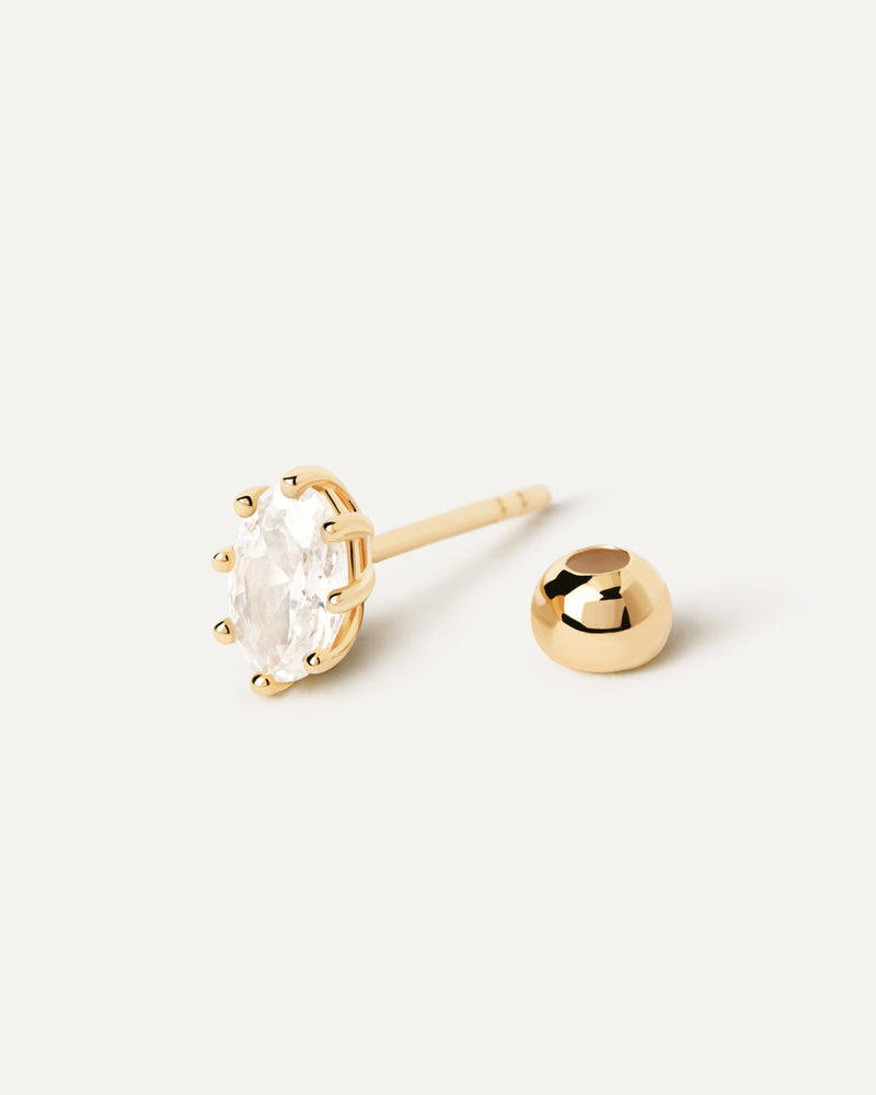 Umai Single Earring - 
  
    Sterling Silver / 18K Gold plating
  
