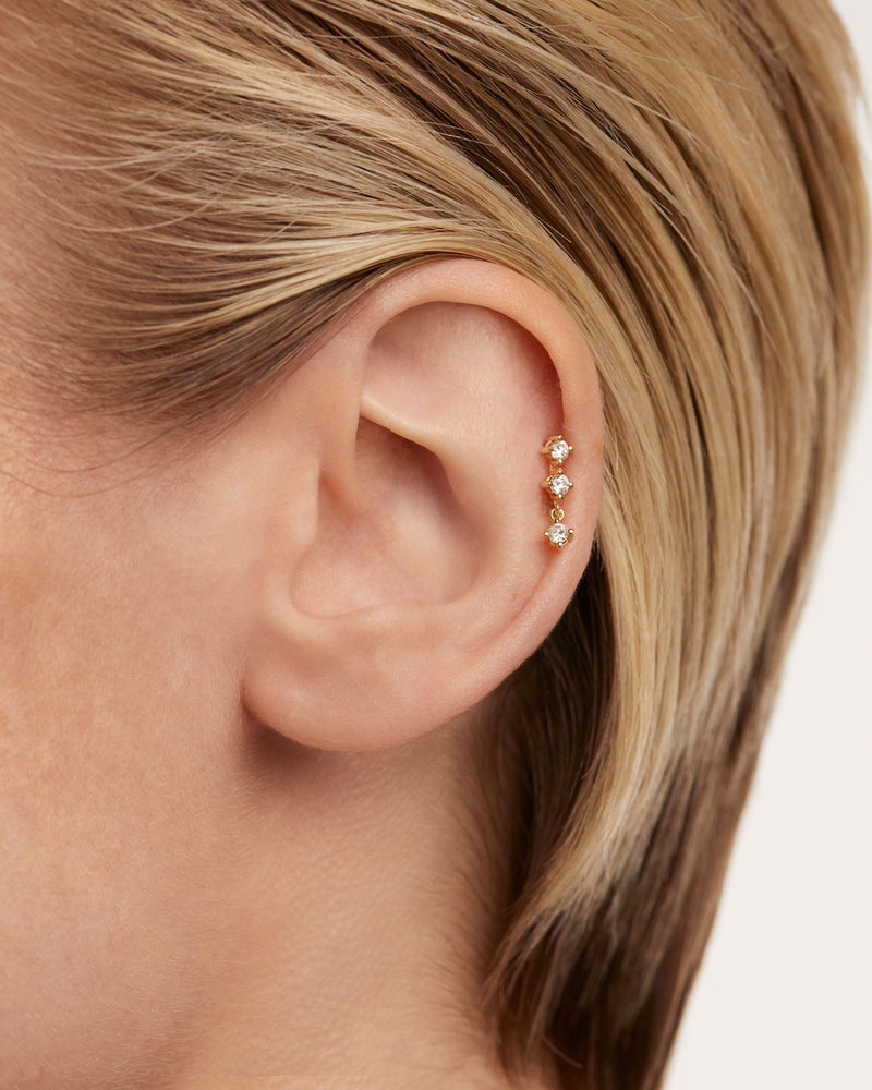 Piercing oreja de Diamantes Y oro Isabella - 
  
    Oro 18K
  
