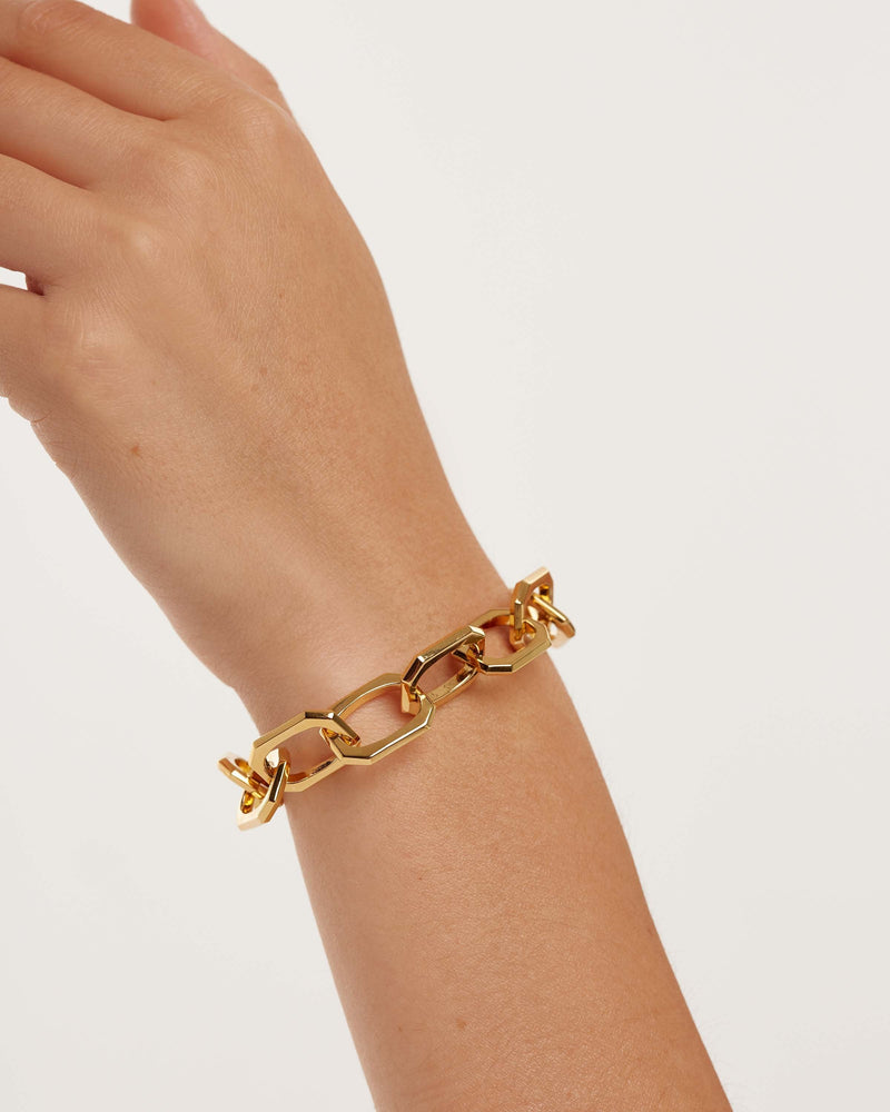 Large Signature Chain Bracelet - 
  
    Brass / 18K Gold plating
  
