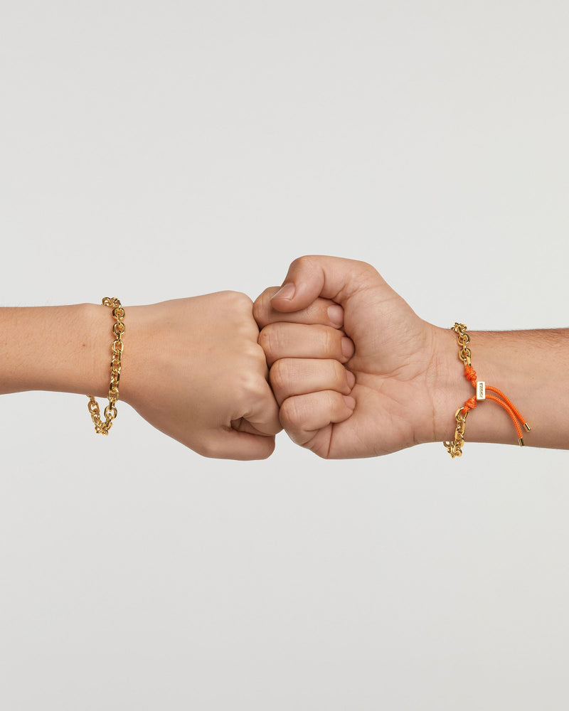 Tangerine Essential Rope and Chain Bracelet - 
  
    Brass / 18K Gold plating
  
