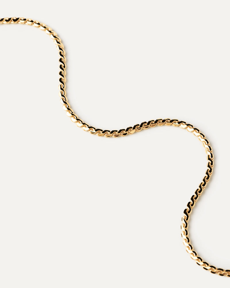 Serpentine Chain Bracelet - 
  
    Sterling Silver / 18K Gold plating
  
