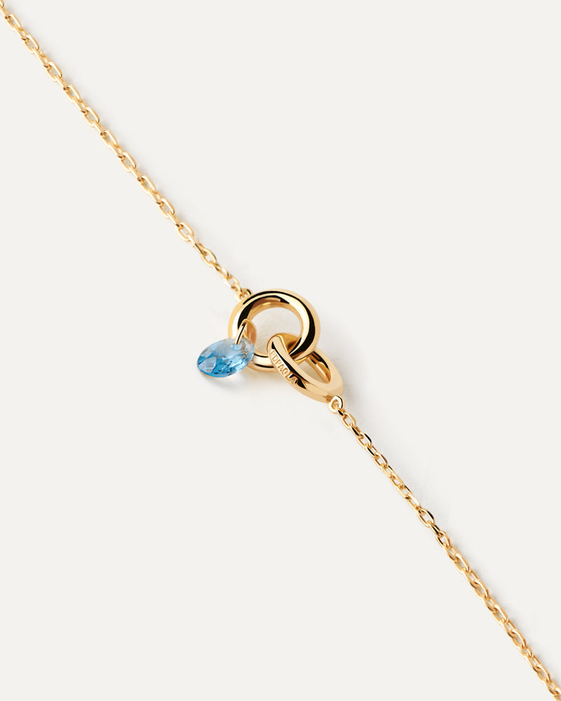 Bracciale Lily blu - 
  
    Argento sterling / Placcatura in Oro 18K
  
