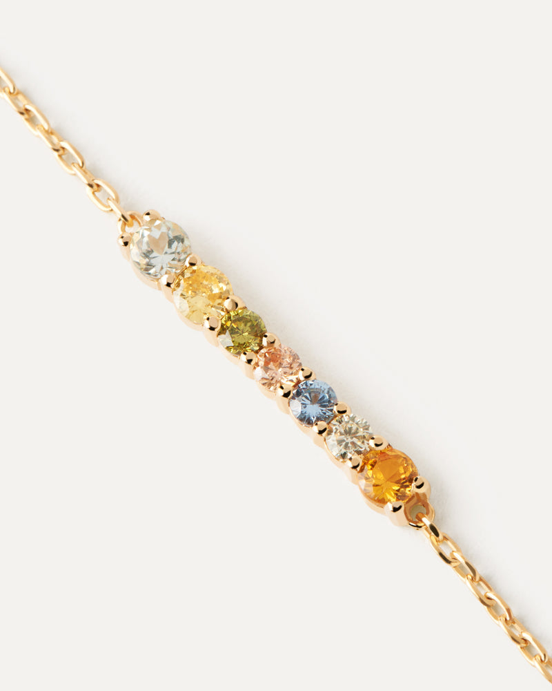 Pulsera Rainbow - 
  
    Plata de Ley / Baño de Oro 18K
  
