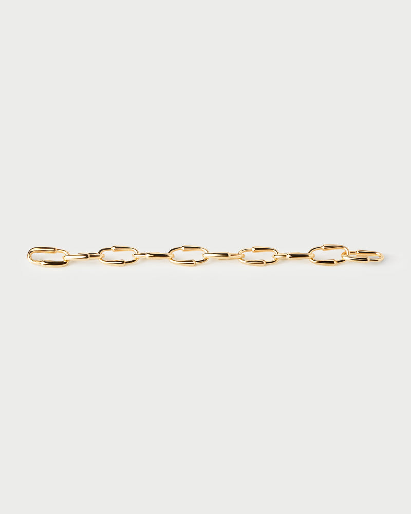 Bracciale a catena Loop - 
  
    Ottone / Placcatura in Oro 18K
  
