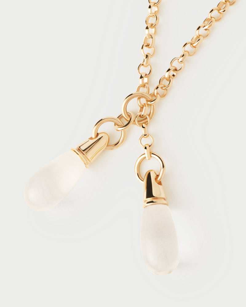 Rock crystal Tango chain necklace - 
  
    Sterling Silver / 18K Gold plating
  
