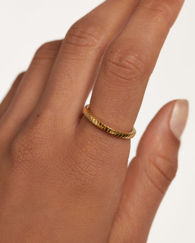 Lea Ring - 
  
    Sterling Silber / 18K Goldplattierung
  
