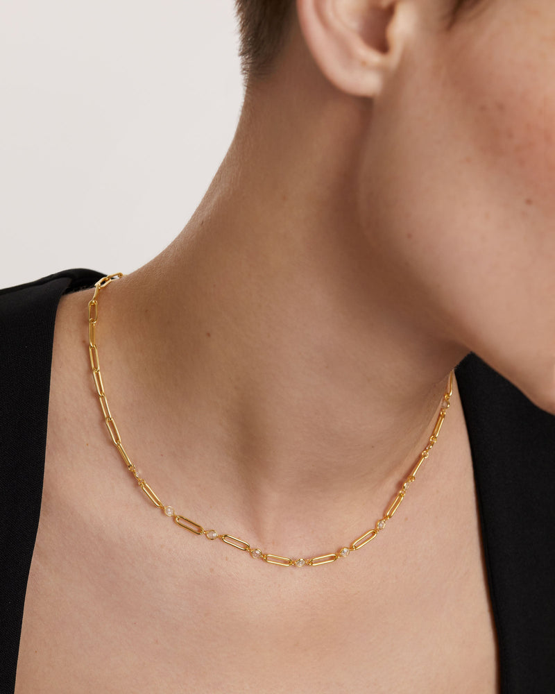 Miami Chain Necklace - 
  
    Sterling Silver / 18K Gold plating
  
