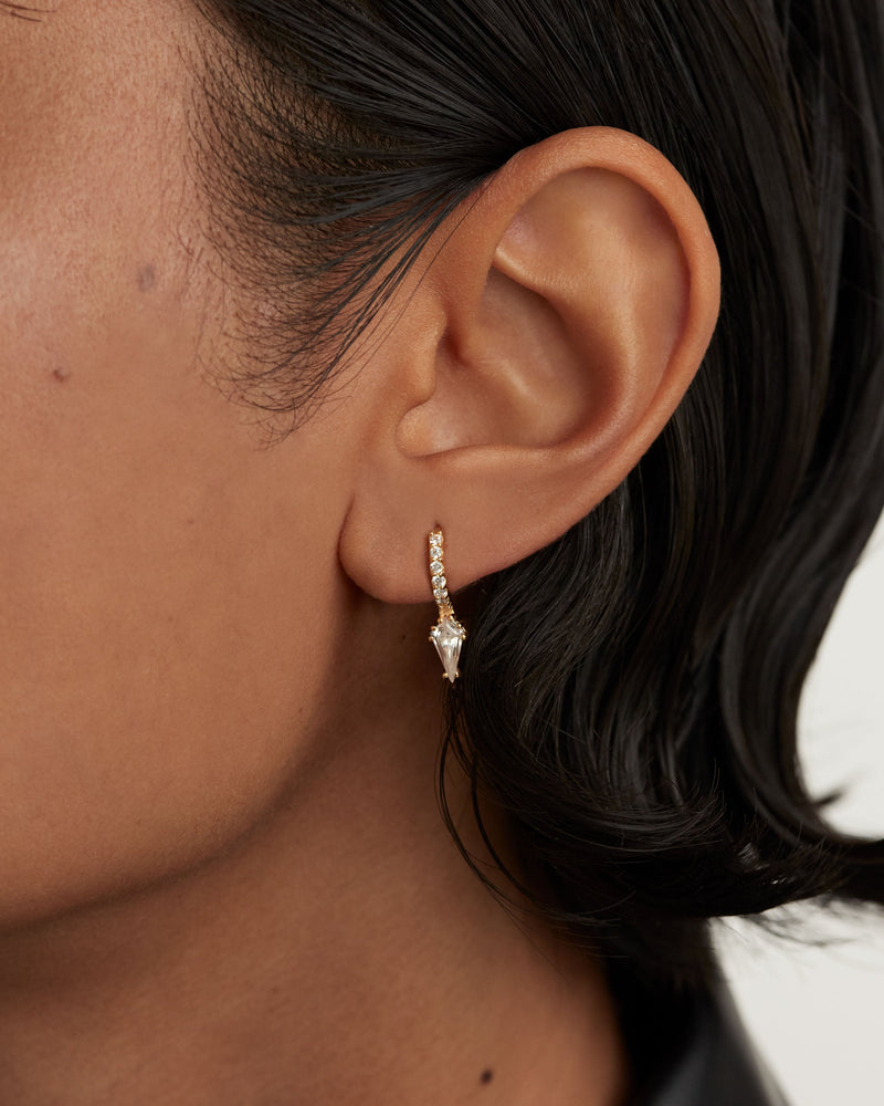 Manila Single Earring - 
  
    Sterling Silver / 18K Gold plating
  
