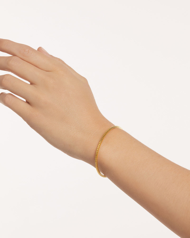 Lea Bangle - 
  
    Sterling Silver / 18K Gold plating
  
