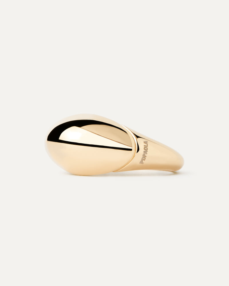 Anillo Bamboo - 
  
    Plata de Ley / Baño de Oro 18K
  
