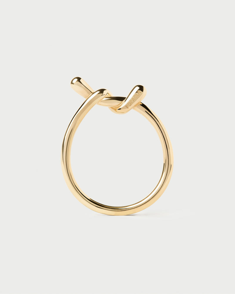 Anillo Twist - 
  
    Plata de Ley / Baño de Oro 18K
  
