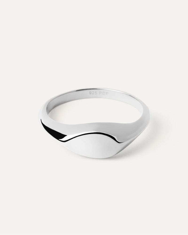 Bague Chevalière En Argent Devi - 
  
    Argent massif
  
