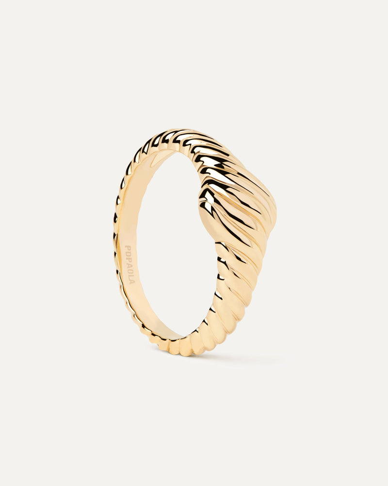 Anillo Sello De Oro Vicky - 
  
    Oro 18K
  
