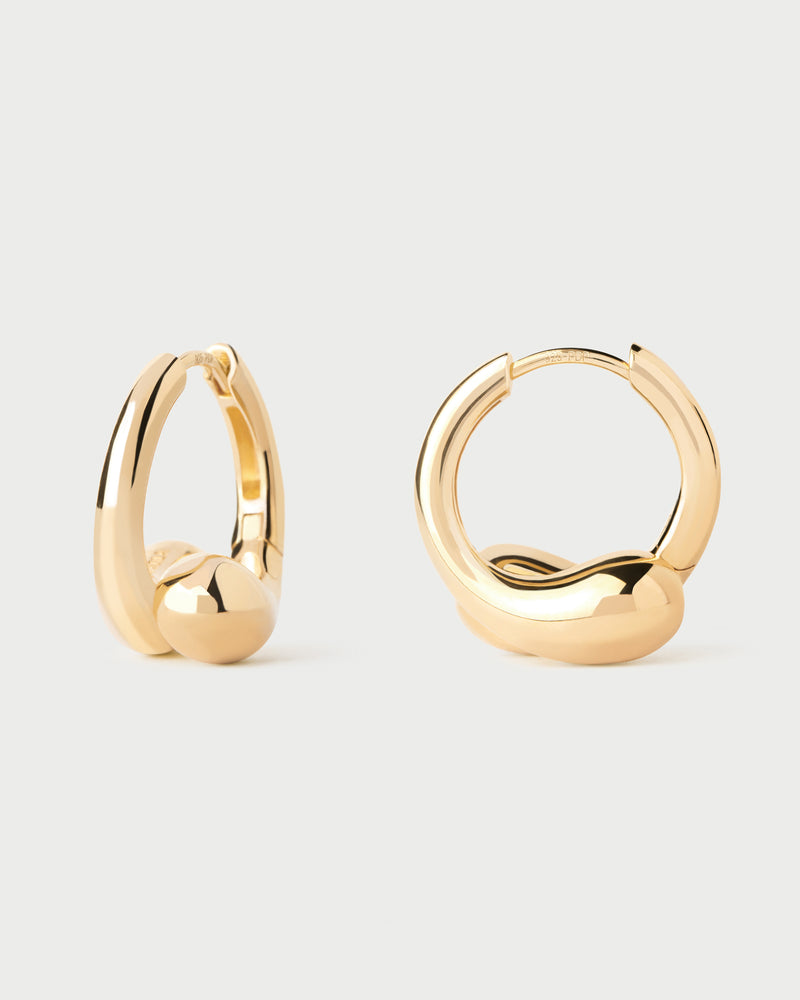 Loop hoops - 
  
    Sterling Silver / 18K Gold plating
  
