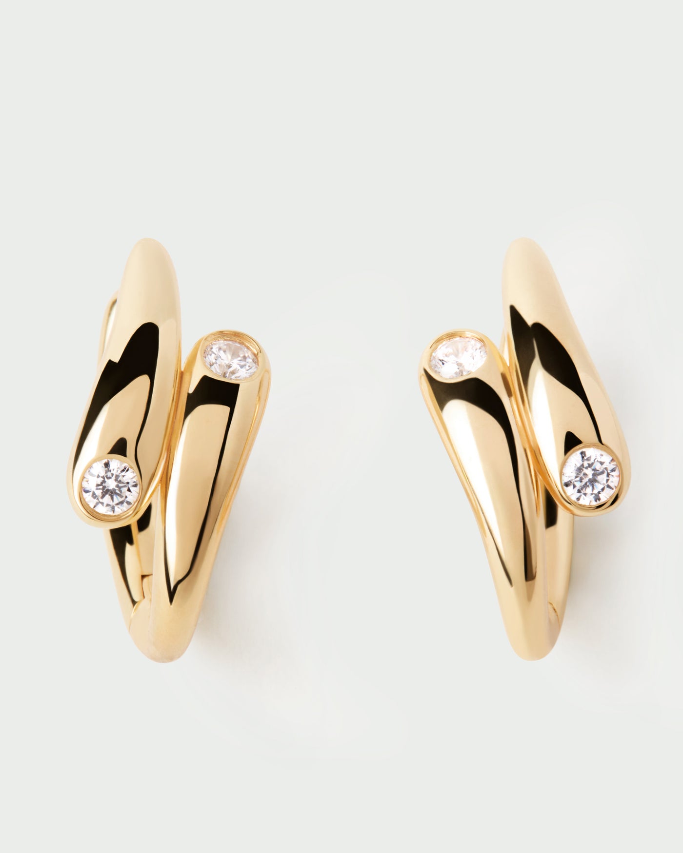 Orecchini a cerchio Caramelle - 
  
    Argento sterling / Placcatura in Oro 18K
  
