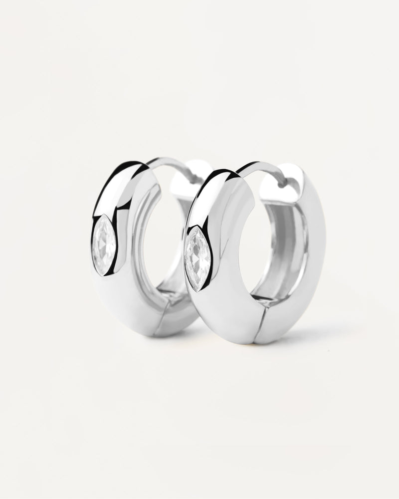 Ura Silver Hoop Earrings - 
  
    Sterling Silver
  
