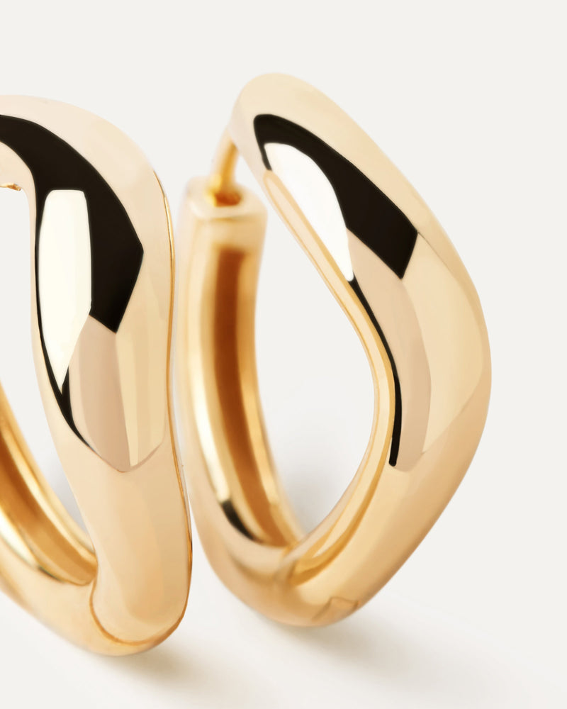 Gold Celeste Hoops - 
  
    18K Gold
  
