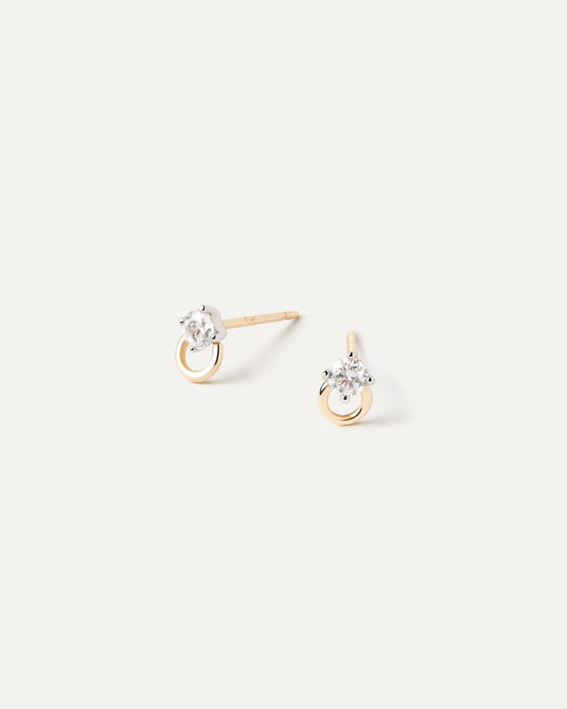 Diamonds And Gold Ari Stud Earrings - 
  
    18K Gold
  
