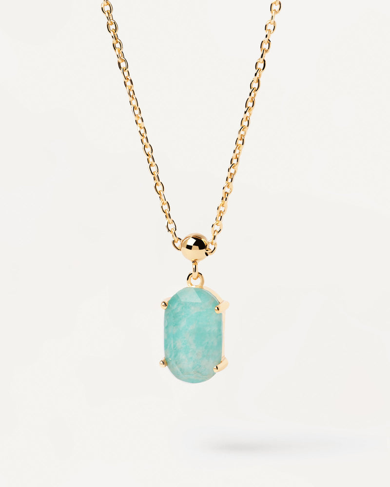 Amazonite Serenity Charm - 
  
    Sterling Silver / 18K Gold plating
  
