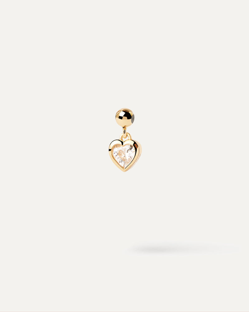 Mini Herz Charm - 
  
    Sterling Silber / 18K Goldplattierung
  
