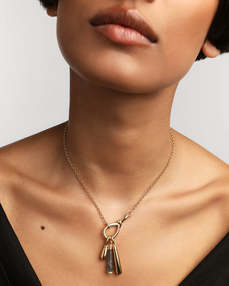 Drop Pendant - 
  
    Sterling Silver / 18K Gold plating
  
