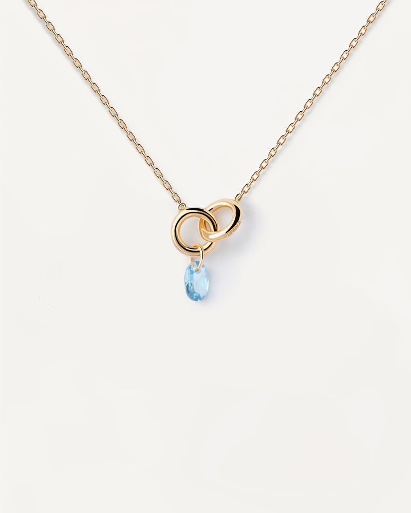 Blue Lily necklace - 
  
    Sterling Silver / 18K Gold plating
  
