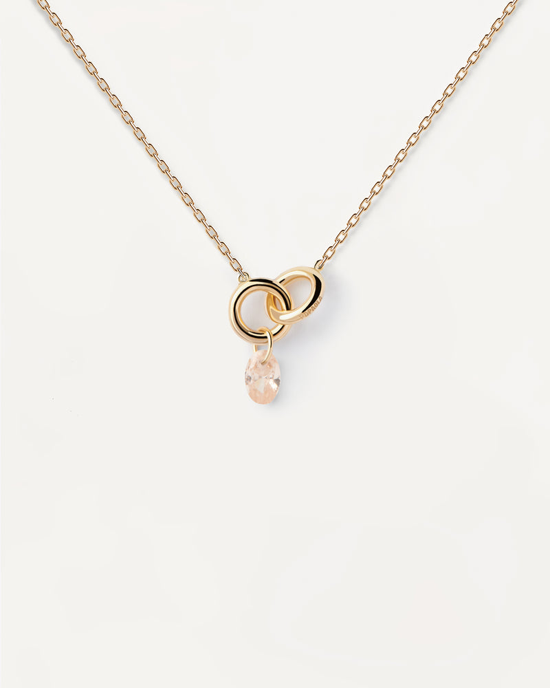 Peach Lily necklace - 
  
    Sterling Silver / 18K Gold plating
  
