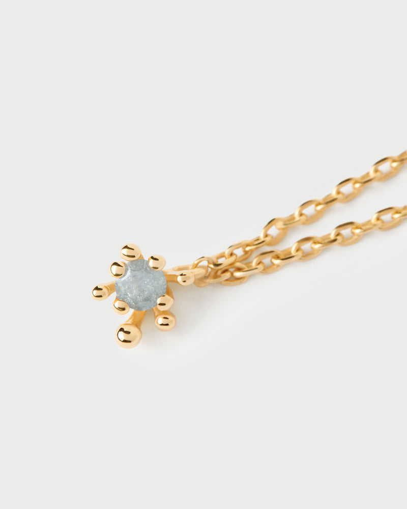 Collana Fleur Grigio - 
  
    Argento sterling / Placcatura in Oro 18K
  
