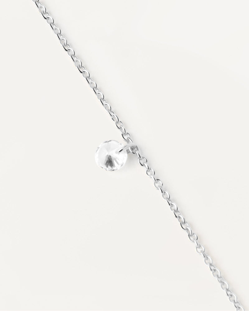 Collier solitaire en argent Joy - 
  
    Argent massif
  
