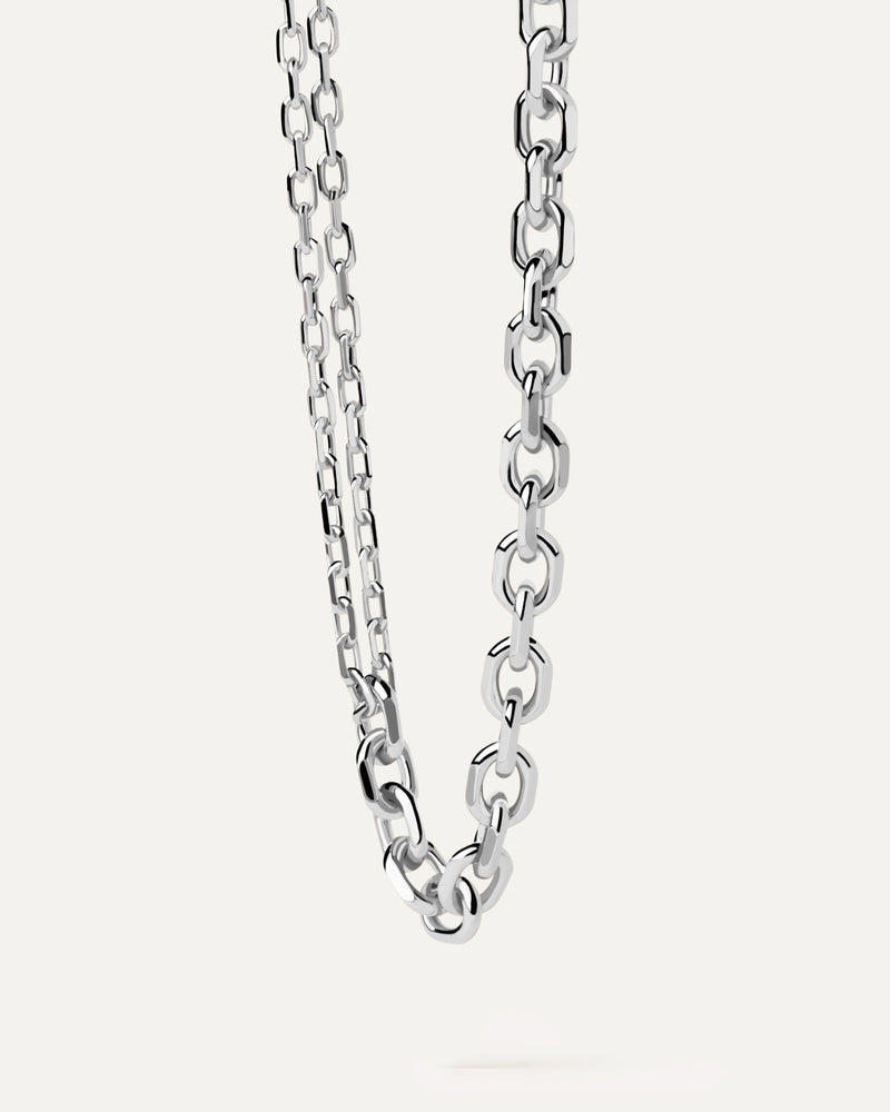 Vesta Chain Necklace - 
  
    Brass / Rhodium silver plating
  
