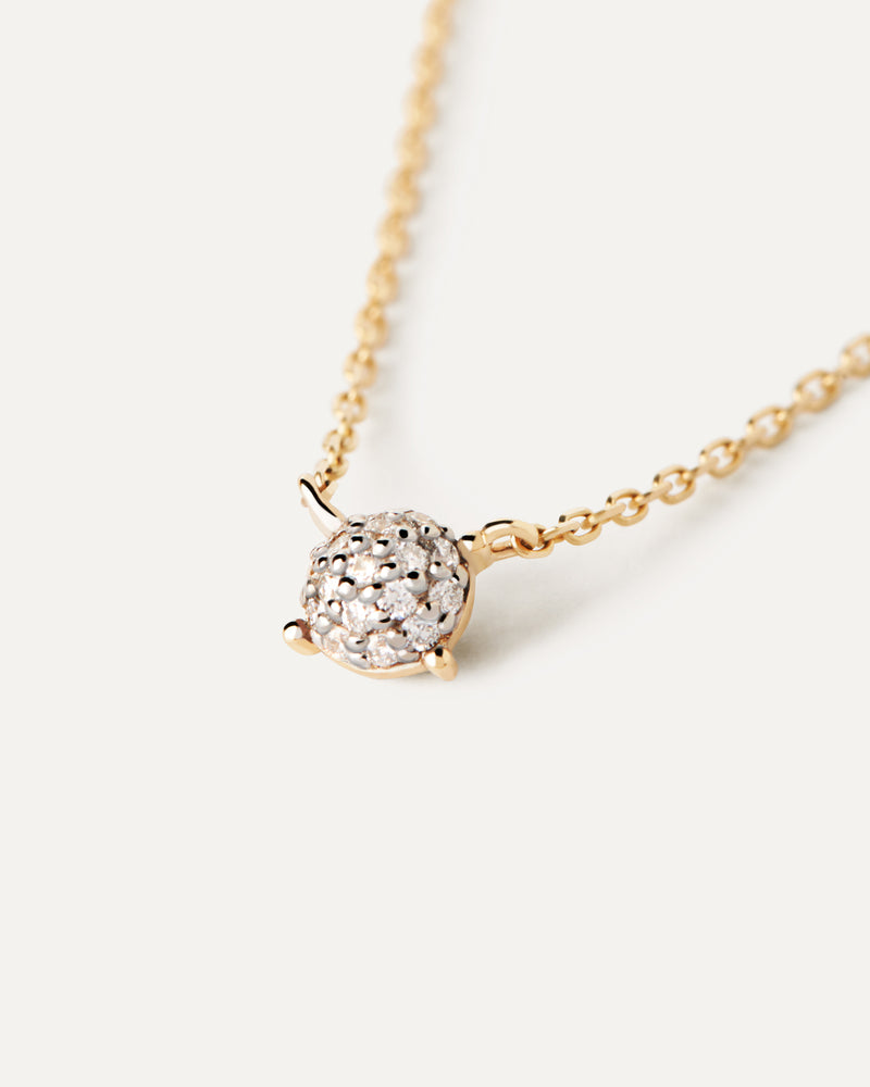 Diamonds and gold Dona solitary necklace - 
  
    18K Gold
  
