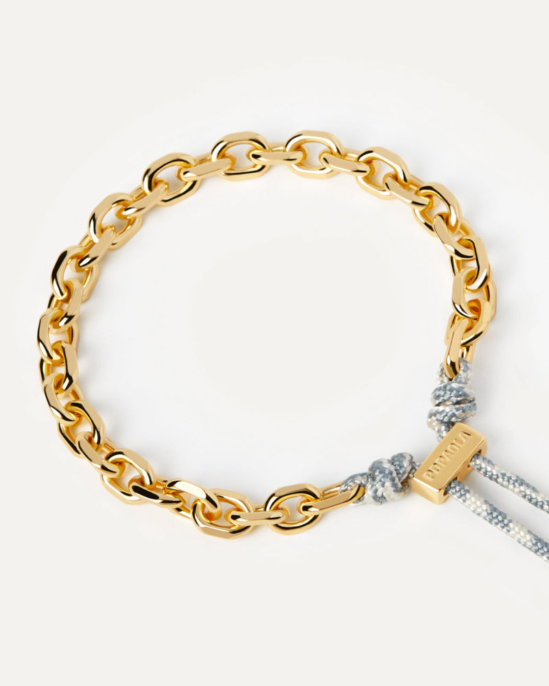 Bracciale Catena e Corda Sky Essential - 
  
    Ottone / Placcatura in Oro 18K
  
