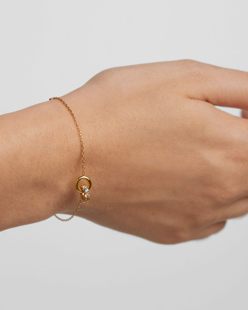 Rainbow Spin Bracelet - 
  
    Sterling Silver / 18K Gold plating
  
