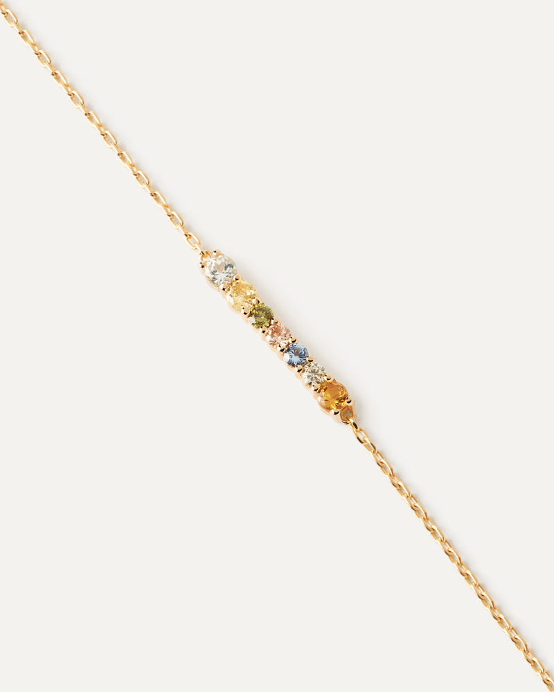 Pulsera Rainbow - 
  
    Plata de Ley / Baño de Oro 18K
  
