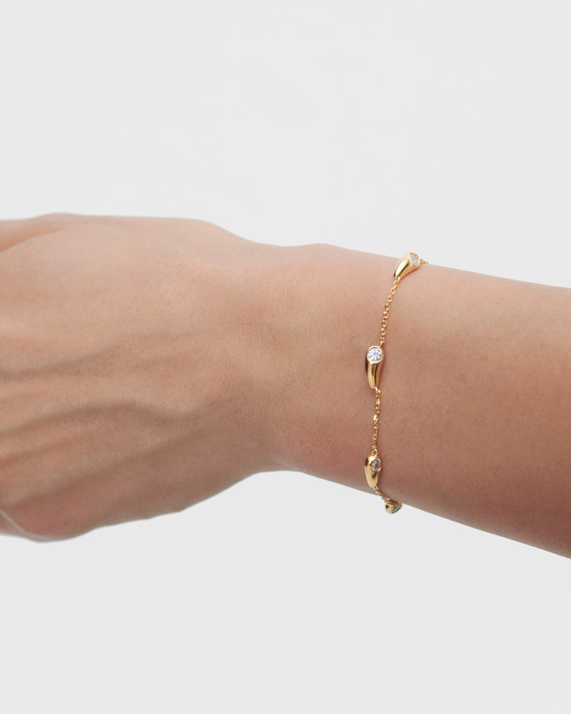 Pulsera Becca - 
  
    Plata de Ley / Baño de Oro 18K
  
