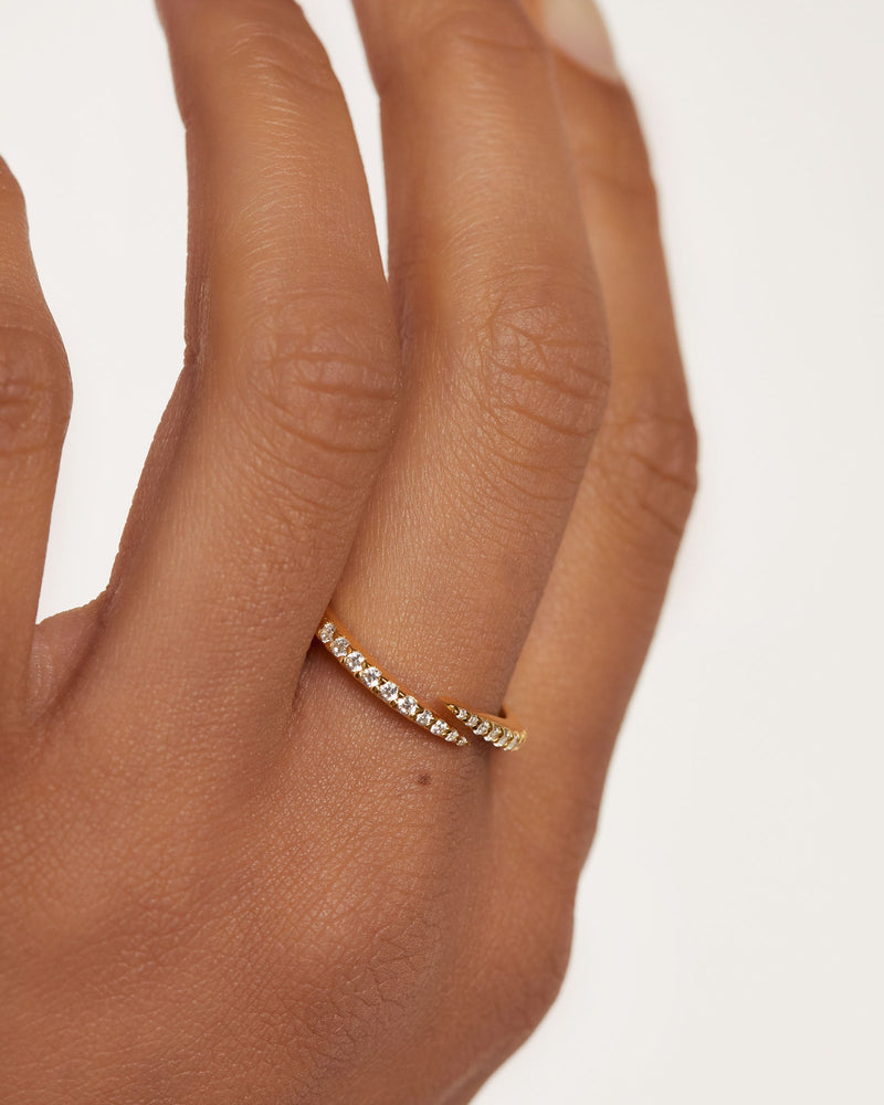 Embrace Ring - 
  
    Sterling Silver / 18K Gold plating
  
