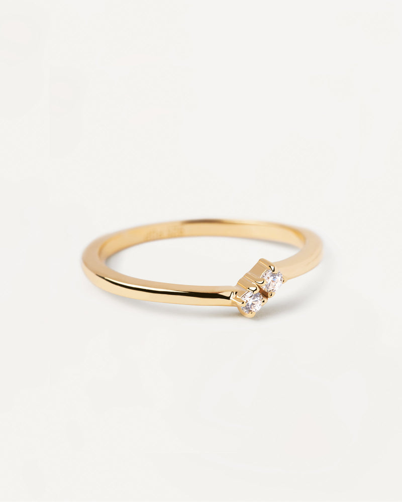 Couplet Ring - 
  
    Sterling Silver / 18K Gold plating
  
