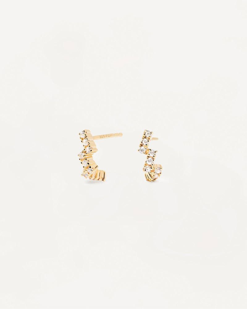 Pendientes The Zipper - 
  
    Plata de Ley / Baño de Oro 18K
  
