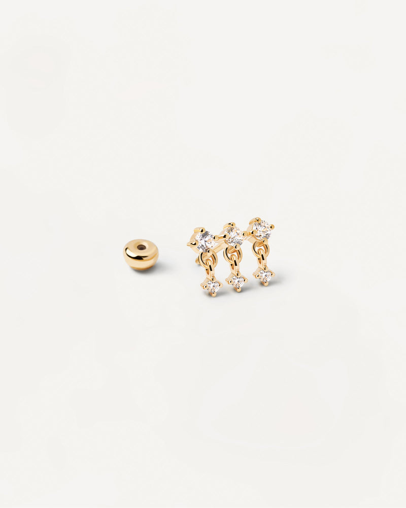 Sol Single Earring - 
  
    Sterling Silver / 18K Gold plating
  
