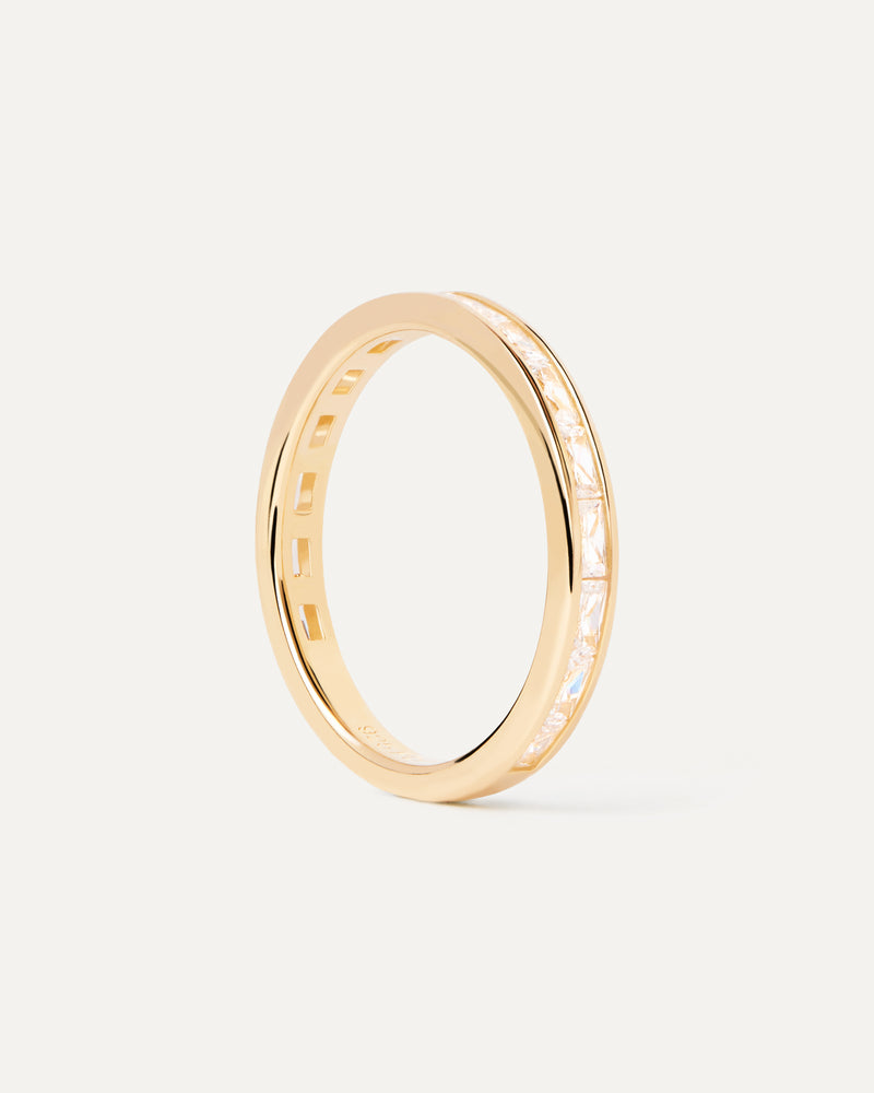 Anillo Viena - 
  
    Plata de Ley / Baño de Oro 18K
  
