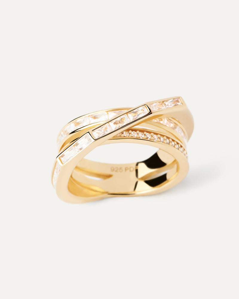 Verona Ring - 
  
    Sterling Silver / 18K Gold plating
  
