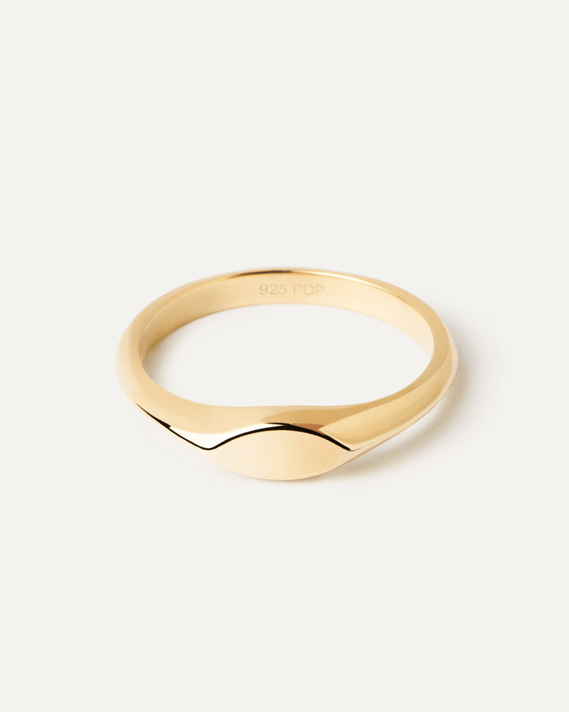 Duke Stamp Ring - 
  
    Sterling Silver / 18K Gold plating
  
