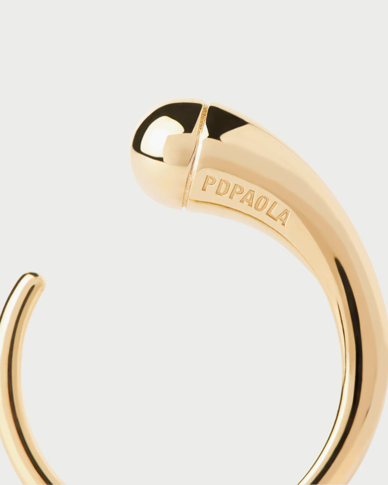 Loop ring - 
  
    Sterling Silver / 18K Gold plating
  
