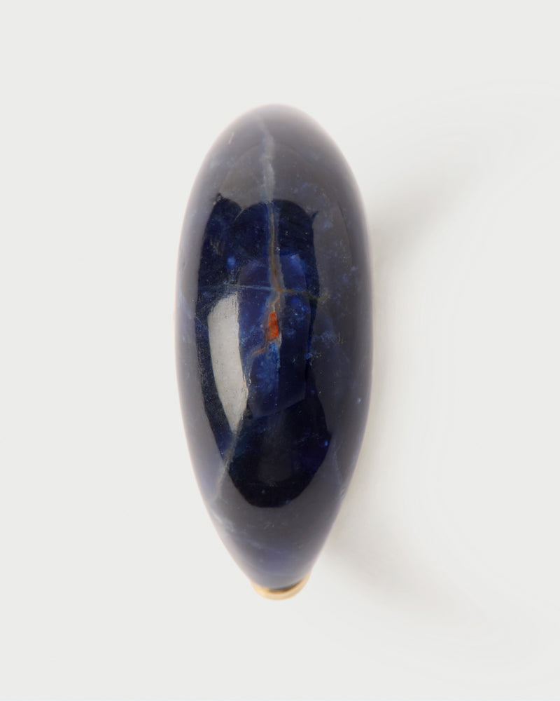 Sodalite Cosmos stamp ring - 
  
    Sterling Silver / 18K Gold plating
  
