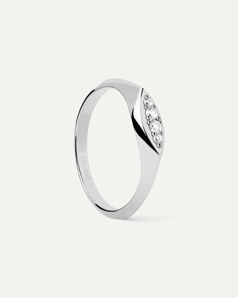 Gala Stamp Silver Ring - 
  
    Sterling Silver
  
