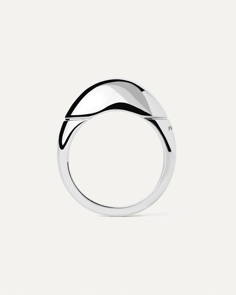 Bague en Argent Bamboo - 
  
    Argent massif
  
