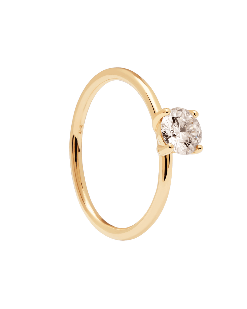 GoldRing mit Diamanten Solitaire Supreme - 
  
    18 kt Gold
  
