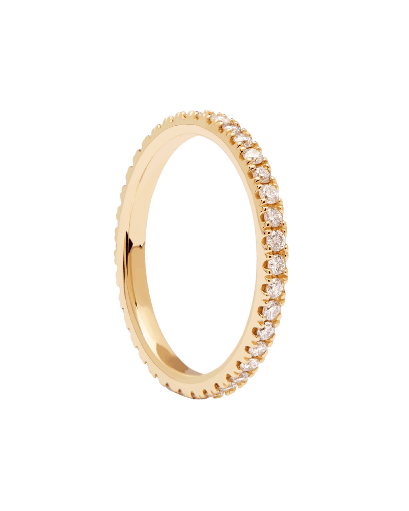 Diamonds and gold Eternity Medium Ring - 
  
    18K Gold
  
