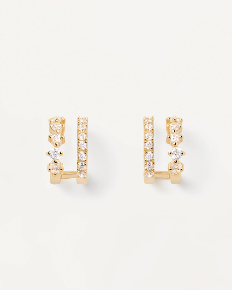 Pendientes Rubi - 
  
    Plata de Ley / Baño de Oro 18K
  
