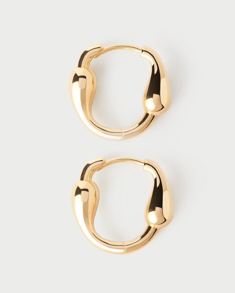 Cycle hoops - 
  
    Sterling Silver / 18K Gold plating
  
